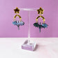 Fantasy Dragon Earrings | Acrylic Statement Earrings